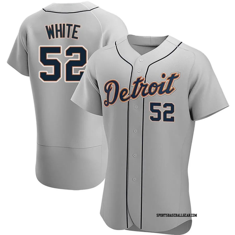 Brendan White Men's Detroit Tigers Gray Authentic Road Jersey