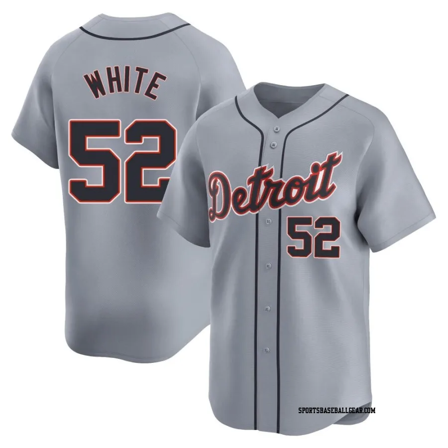 Brendan White Men's Detroit Tigers Gray Limited Road Jersey