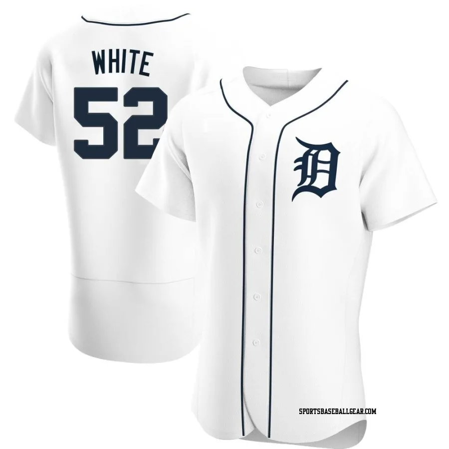 Brendan White Men's Detroit Tigers White Authentic Home Jersey