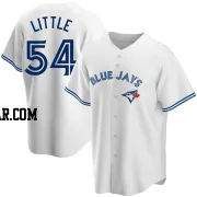 Brendon Little Men's Toronto Blue Jays White Replica Home Jersey