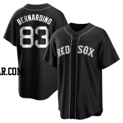 Brennan Bernardino Men's Boston Red Sox Black/White Replica Jersey