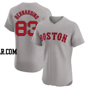 Brennan Bernardino Men's Boston Red Sox Gray Elite Road Jersey