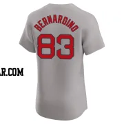 Brennan Bernardino Men's Boston Red Sox Gray Elite Road Jersey