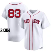 Brennan Bernardino Men's Boston Red Sox White Limited 2nd Home Jersey