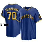 Brennan Bernardino Men's Seattle Mariners Royal Replica 2023 City Connect Jersey