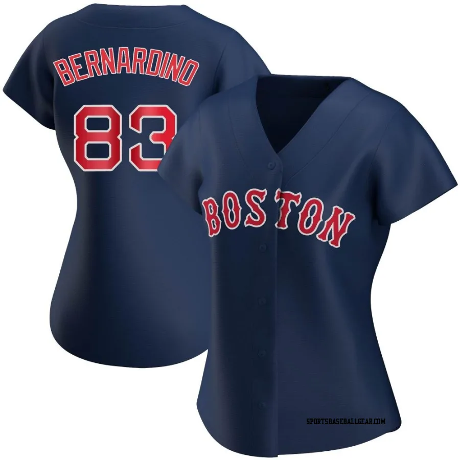 Brennan Bernardino Women's Boston Red Sox Navy Replica Alternate Jersey