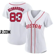 Brennan Bernardino Women's Boston Red Sox White Authentic 2021 Patriots' Day Jersey