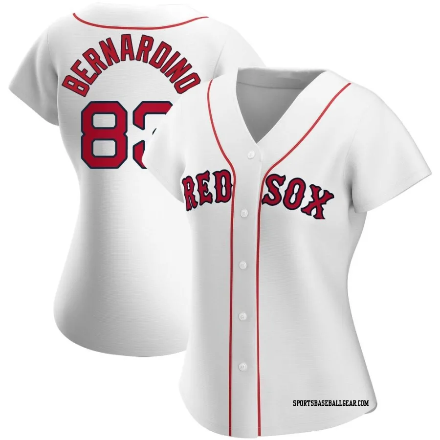 Brennan Bernardino Women's Boston Red Sox White Authentic Home Jersey