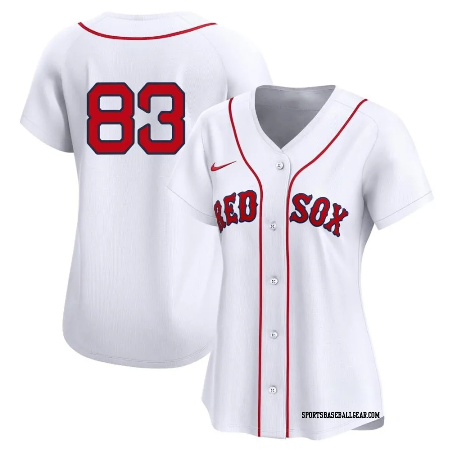 Brennan Bernardino Women's Boston Red Sox White Limited 2nd Home Jersey