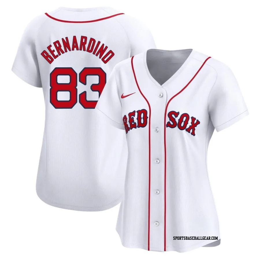 Brennan Bernardino Women's Boston Red Sox White Limited Home Jersey