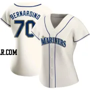 Brennan Bernardino Women's Seattle Mariners Cream Authentic Alternate Jersey