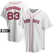 Brennan Bernardino Youth Boston Red Sox White Replica Home Jersey