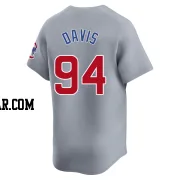 Brennen Davis Men's Chicago Cubs Gray Limited Road Jersey