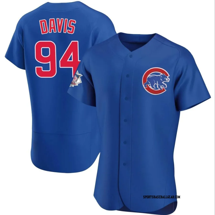 Brennen Davis Men's Chicago Cubs Royal Authentic Alternate Jersey