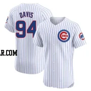 Brennen Davis Men's Chicago Cubs White Elite Home Jersey