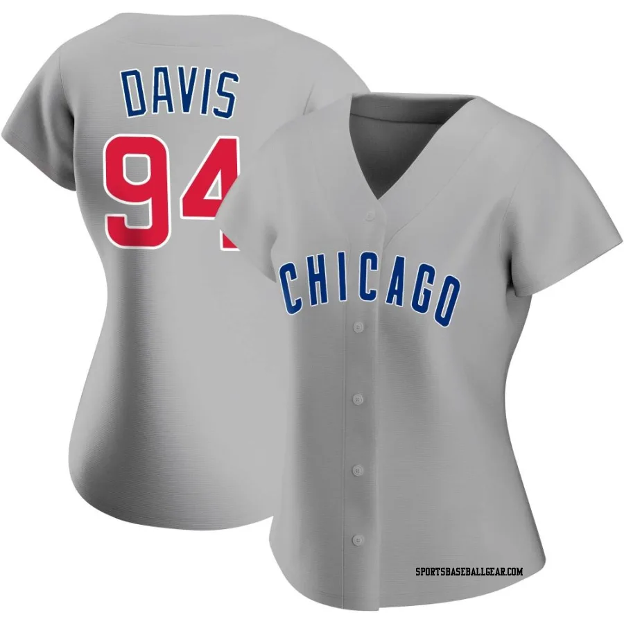 Brennen Davis Women's Chicago Cubs Gray Replica Road Jersey