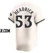 Brent Headrick Men's Minnesota Twins Cream Limited Alternate Jersey