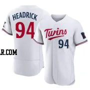 Brent Headrick Men's Minnesota Twins White Authentic Home Jersey