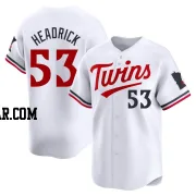 Brent Headrick Men's Minnesota Twins White Limited Home Jersey