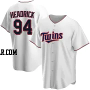 Brent Headrick Men's Minnesota Twins White Replica Home Jersey