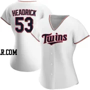 Brent Headrick Women's Minnesota Twins White Authentic Home Jersey