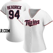 Brent Headrick Women's Minnesota Twins White Authentic Home Jersey