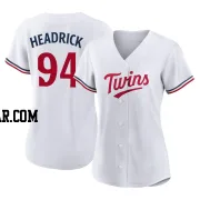 Brent Headrick Women's Minnesota Twins White Authentic Home Jersey