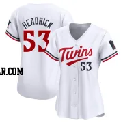 Brent Headrick Women's Minnesota Twins White Limited Home Jersey