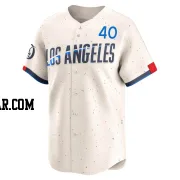 Brent Honeywell Men's Los Angeles Dodgers Cream Limited 2024 City Connect Jersey