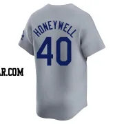 Brent Honeywell Men's Los Angeles Dodgers Gray Limited Away Jersey