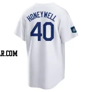 Brent Honeywell Men's Los Angeles Dodgers White Replica 2024 World Tour Seoul Series Home Jersey