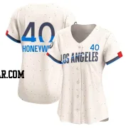 Brent Honeywell Women's Los Angeles Dodgers Cream Limited 2024 City Connect Jersey