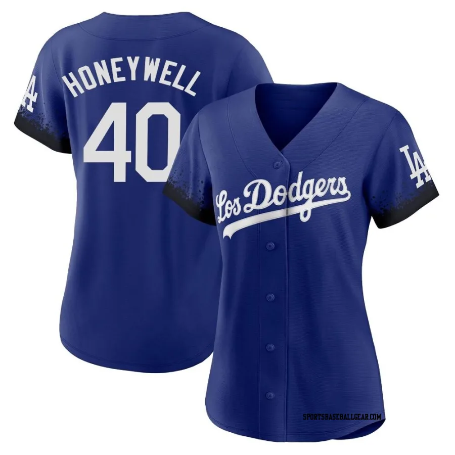 Brent Honeywell Women's Los Angeles Dodgers Royal Authentic 2021 City Connect Jersey