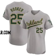 Brent Rooker Men's Oakland Athletics Gray Elite Road Jersey