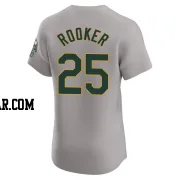 Brent Rooker Men's Oakland Athletics Gray Elite Road Jersey