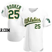 Brent Rooker Men's Oakland Athletics White Authentic Home Jersey