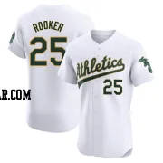 Brent Rooker Men's Oakland Athletics White Elite Home Jersey