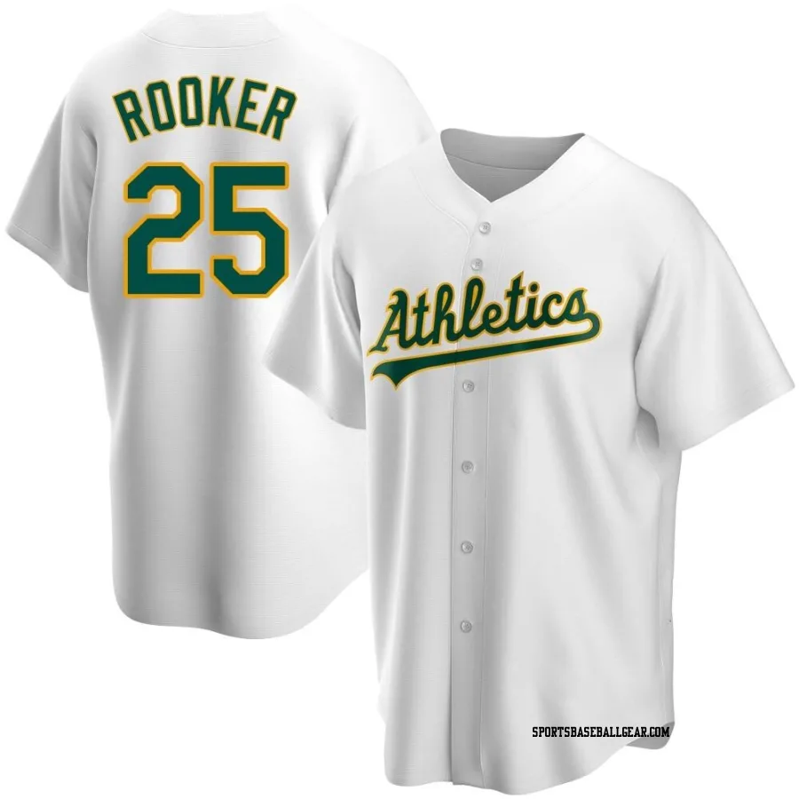 Brent Rooker Men's Oakland Athletics White Replica Home Jersey