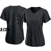 Brent Rooker Women's Oakland Athletics Black Authentic Pitch Fashion Jersey