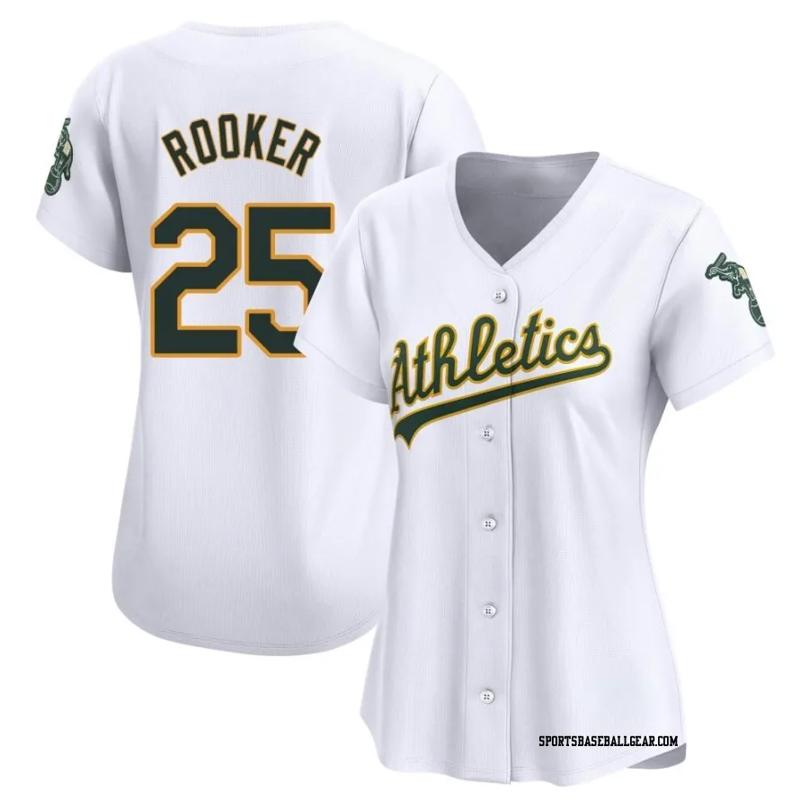 Brent Rooker Women's Oakland Athletics White Limited Home Jersey