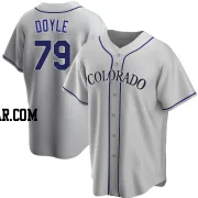 Brenton Doyle Men's Colorado Rockies Gray Replica Road Jersey