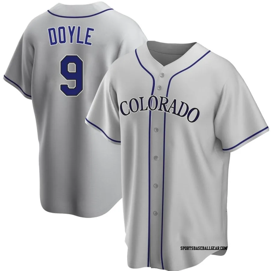 Brenton Doyle Men's Colorado Rockies Gray Replica Road Jersey