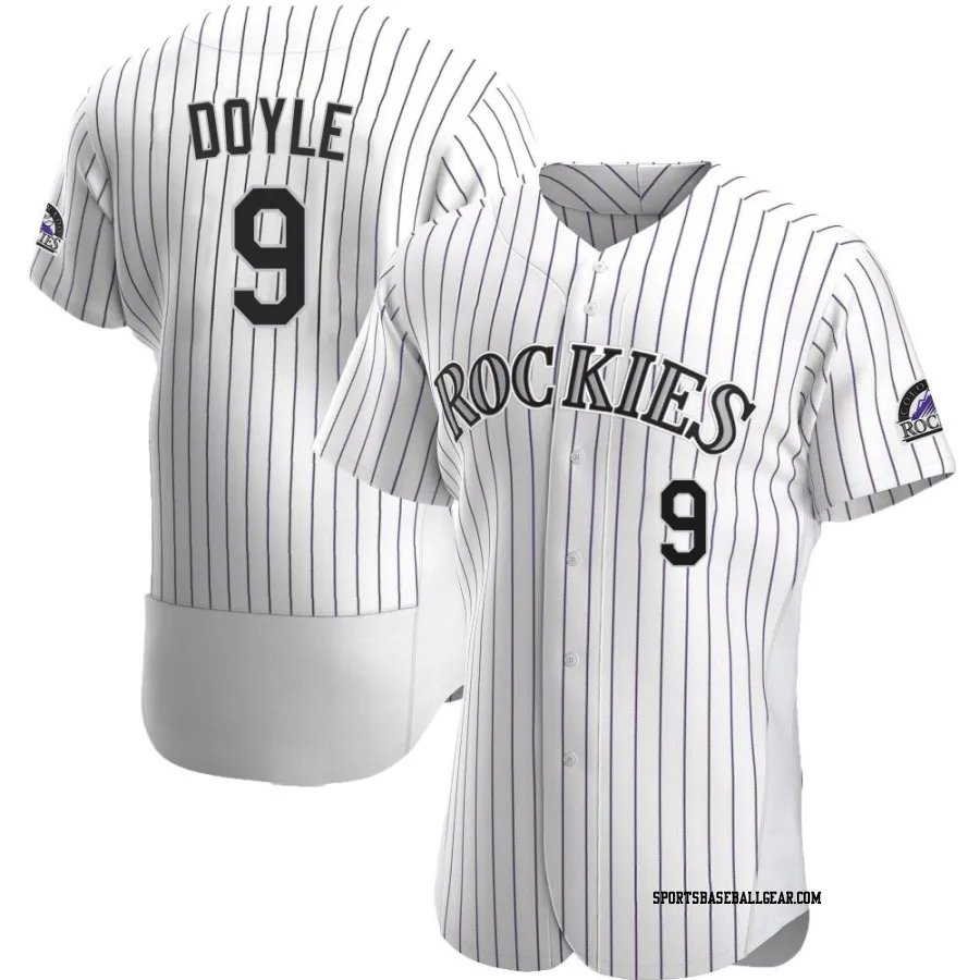 Brenton Doyle Men's Colorado Rockies White Authentic Home Jersey