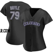 Brenton Doyle Women's Colorado Rockies Black Authentic Alternate Jersey