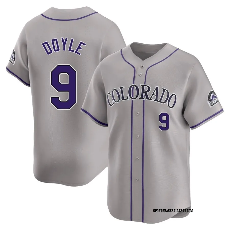 Brenton Doyle Youth Colorado Rockies Gray Limited Road Jersey