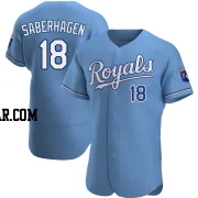 Bret Saberhagen Men's Kansas City Royals Light Blue Authentic Alternate Jersey