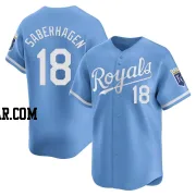 Bret Saberhagen Men's Kansas City Royals Light Blue Limited Alternate Jersey