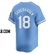 Bret Saberhagen Men's Kansas City Royals Light Blue Limited Alternate Jersey