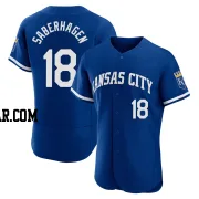 Bret Saberhagen Men's Kansas City Royals Royal Authentic 2022 Alternate Jersey