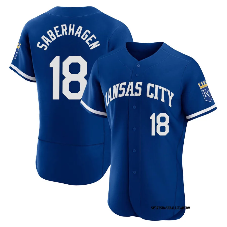 Bret Saberhagen Men's Kansas City Royals Royal Authentic 2022 Alternate Jersey